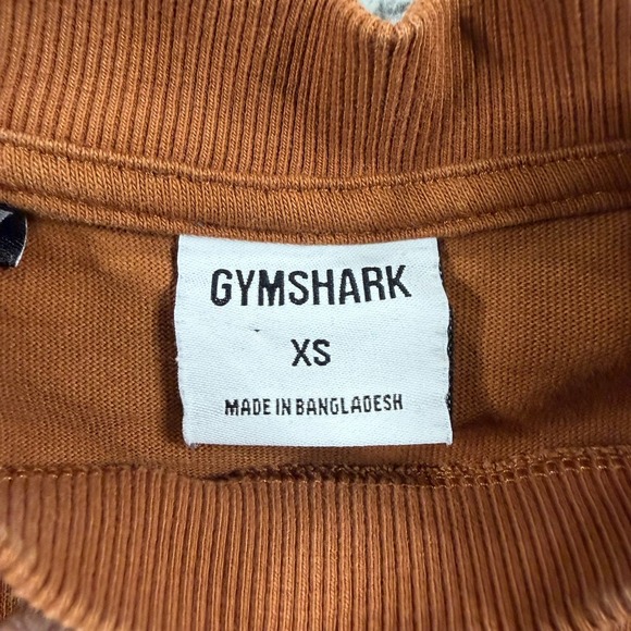 Gymshark Rest Day Essentials Boxy T-Shirt Brown Womens XS Short Sleeve Crop Top - Picture 5 of 9